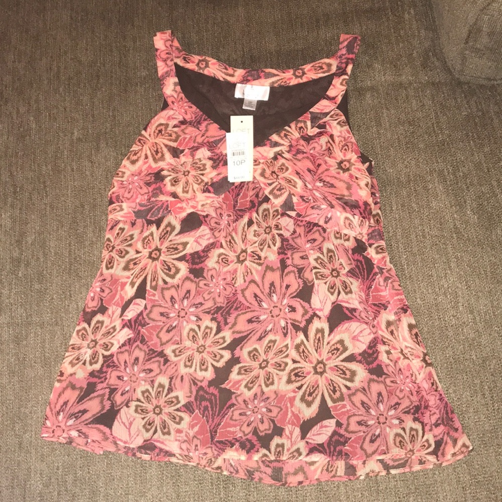 New Loft Floral Tank Top